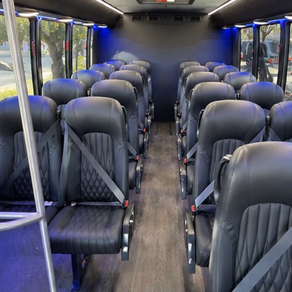 28 passenger minibus inside