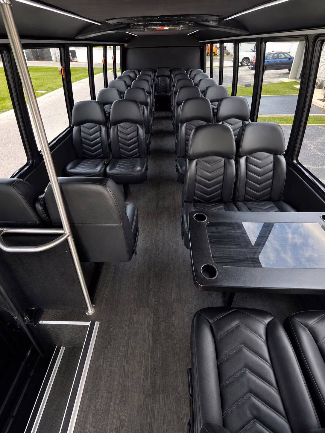 rancho cucamonga 15 passenger minibus interior