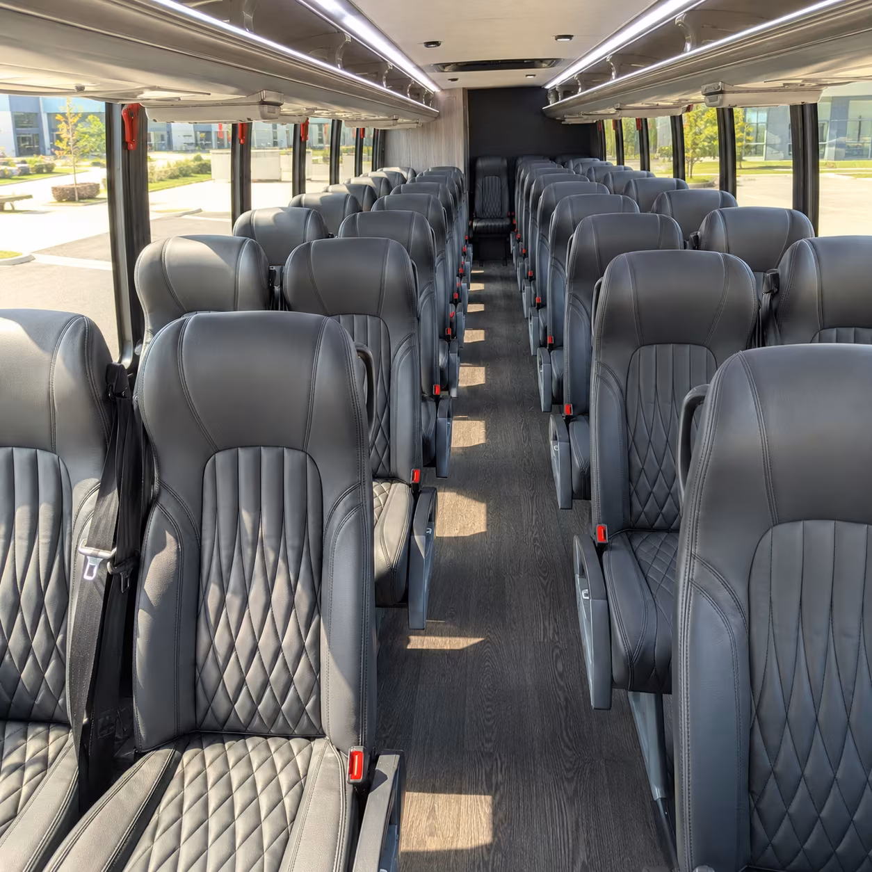 rancho cucamonga 28 passenger minibus interior