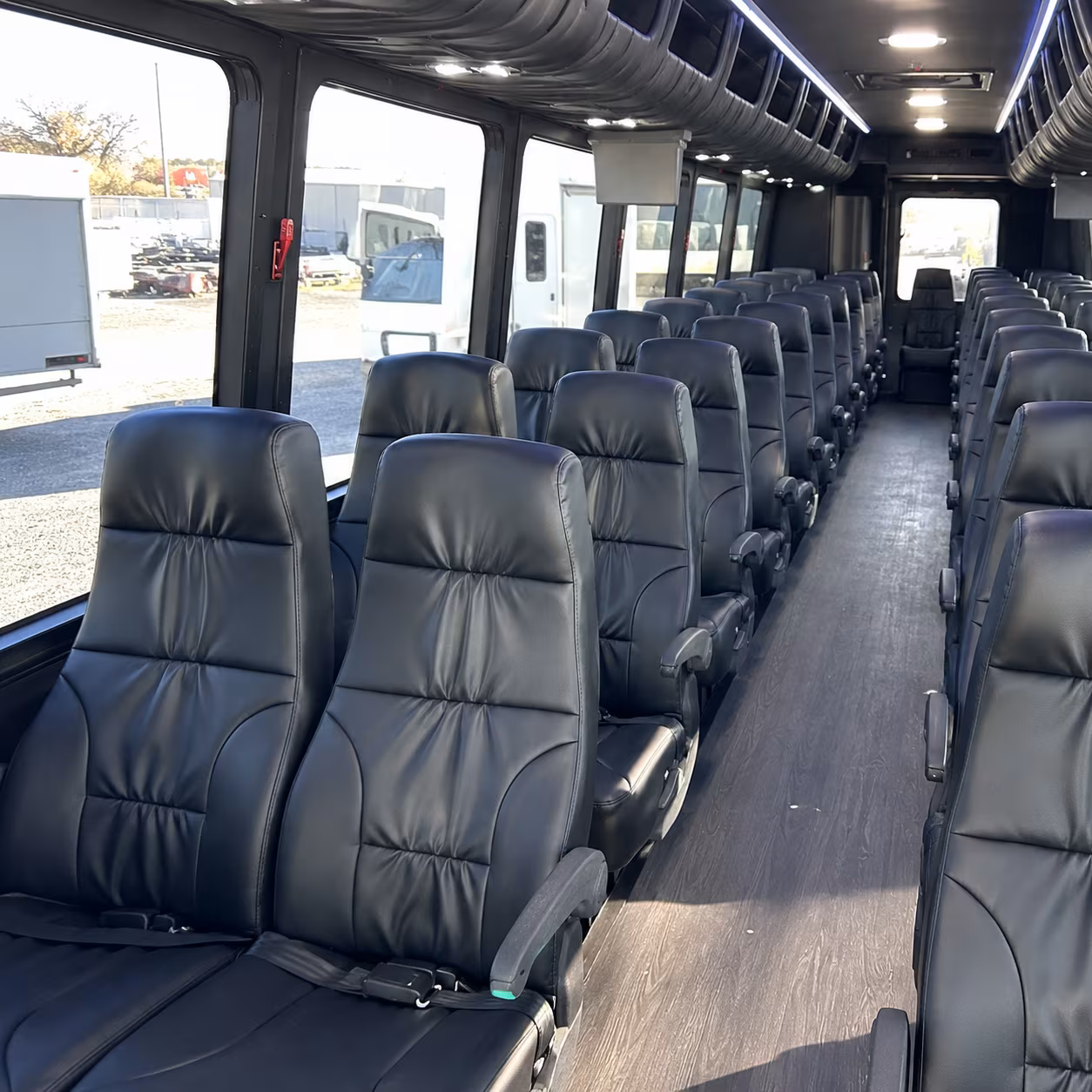 rancho cucamonga 35 passenger minibus inside