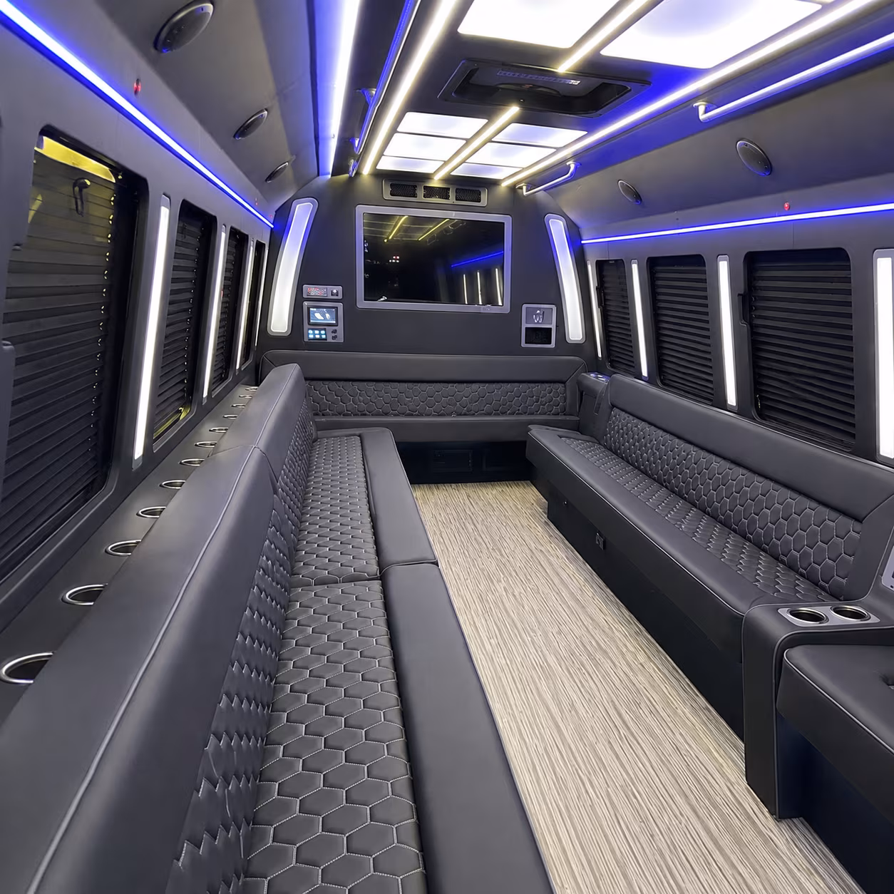 rancho cucamonga party bus interior