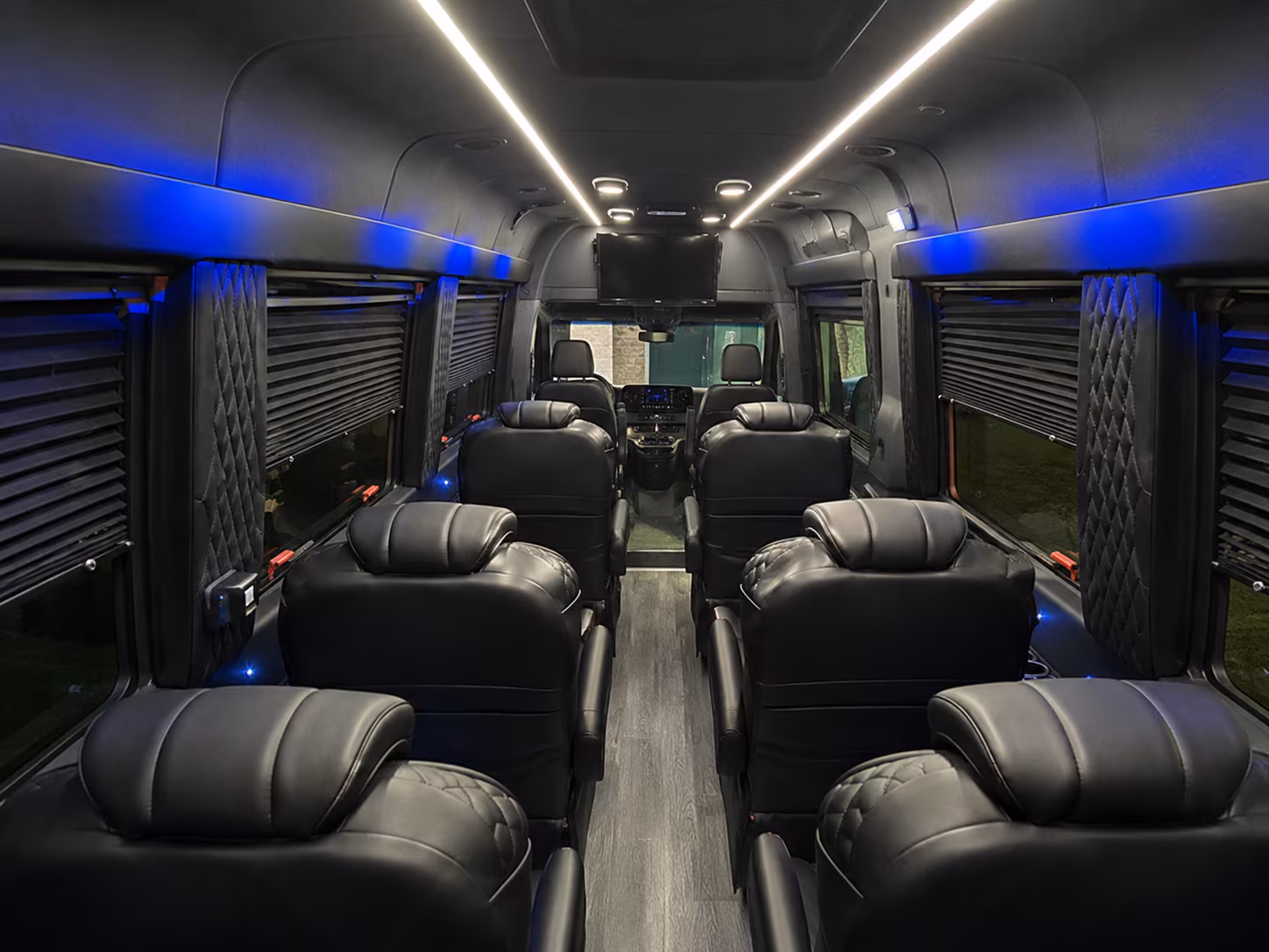 rancho cucamonga sprinter van with driver interior